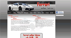 Desktop Screenshot of ferrari-selber-fahren.at