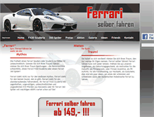 Tablet Screenshot of ferrari-selber-fahren.at